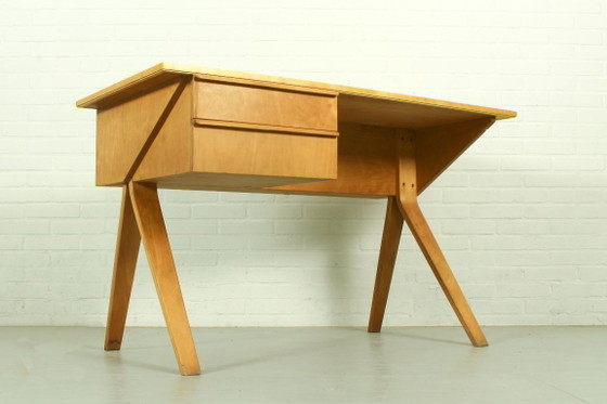 Image 1 of Mid-Century Modern Model EB02 Birch Series Bureau door Cees Braakman voor UMS Pastoe, 1952