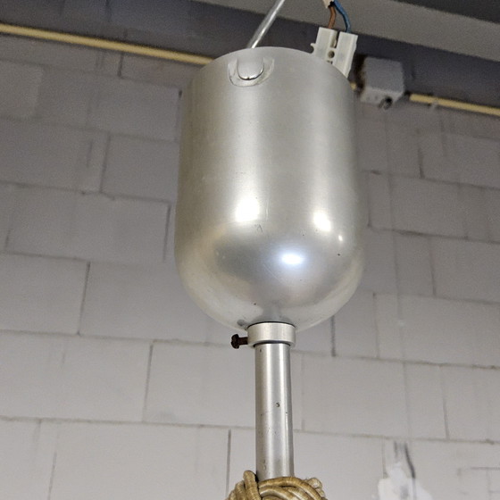 Image 1 of Antieke Oranje Duits Art Deco WMF Ikora Glazen Hanglamp 1930s / glass art deco orange hanging light 