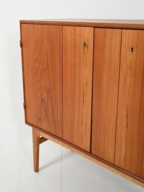 Image 1 of Scandinavian 1950s teak bar cabinet