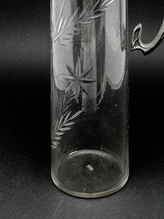 Weinkrug aus dem 20. Jahrhundert von PWQE, Deutschland, 1890er Jahre – Tafelgeschirr, Glass, Metal (photo 5 of 13)