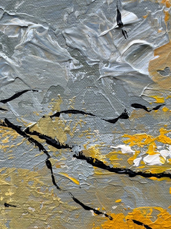 Paysage Urbain Abstrait Original 50x60 Cm | Second Dawn – Peintures et dessins, Canvas (photo 6 of 8)