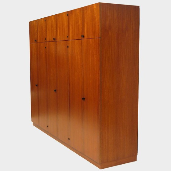Image 1 of Large vintage mid-century XL wardrobe in teak, 1960s