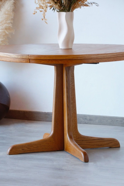 Extendable Vintage Oak Dining Table | Scandinavian Design