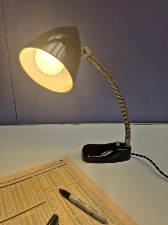 Vintage Bureaulamp Hala 13 – Bureaulampen, Metal, Chrome (photo 10 of 12)