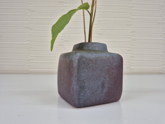 Image 1 of Chimney vase. Vintage block vase/ikebana.