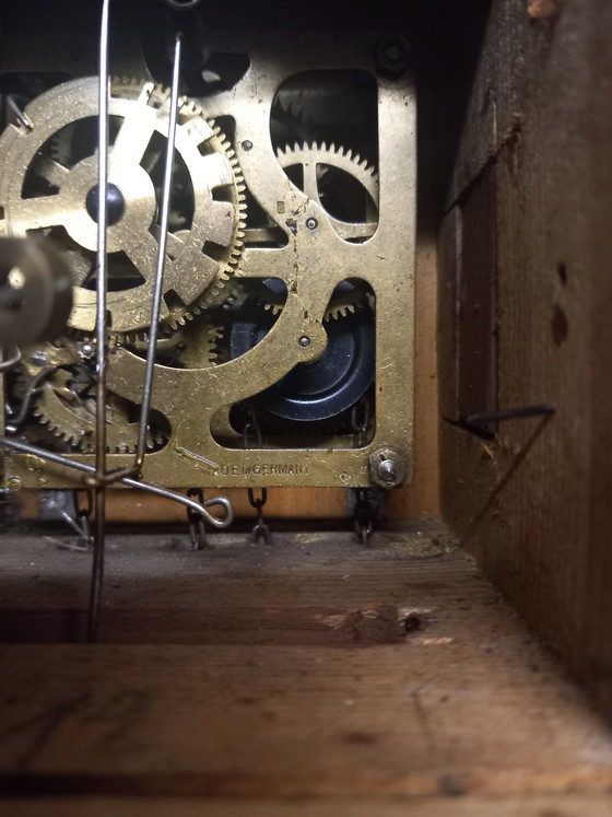 Image 1 of Authentic Black Forest Cuckoo Clock – Carved Chalet Model – Exceptional Working Condition