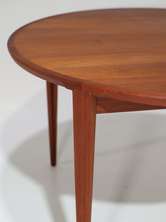 Image 1 of Henry Rosengren Hansen round extendable teak dining table