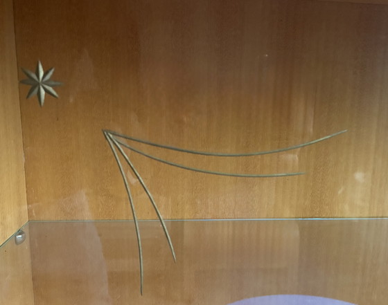Image 1 of Jaren '60 Buffetkast Mid-Century Modern Sterreglas