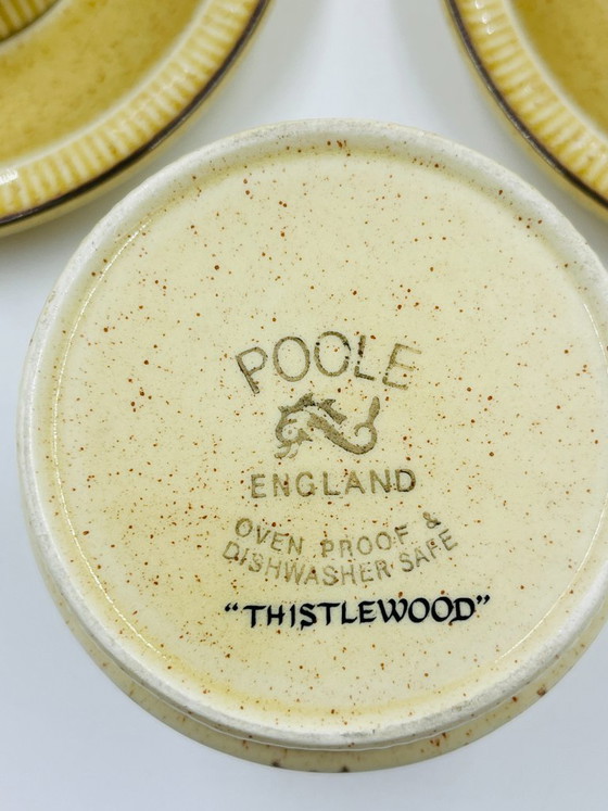 Image 1 of Poole Pottery Thistlewood koffieservies voor 4 personen