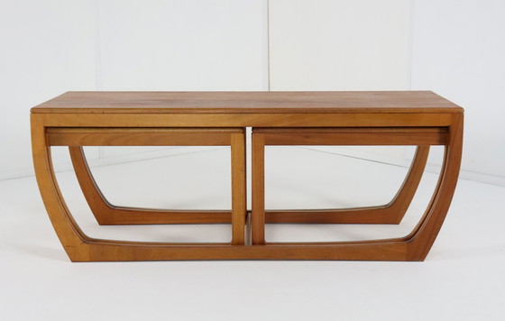 Image 1 of Beithcraft Coffee Table With 2 Nesting Tables 'Ratho' Vintage