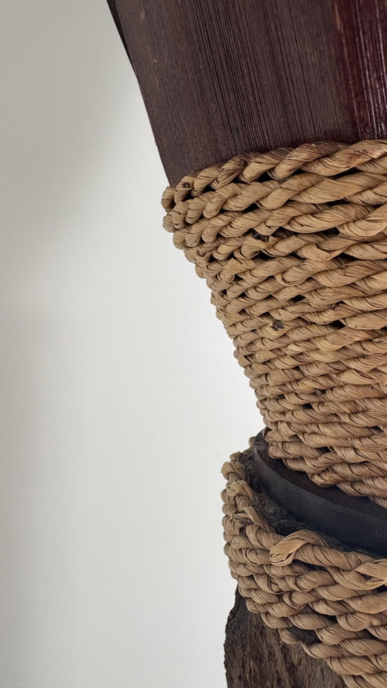 Image 1 of 2 x Vintage palmboom lampen set vloerlampen 195 cm