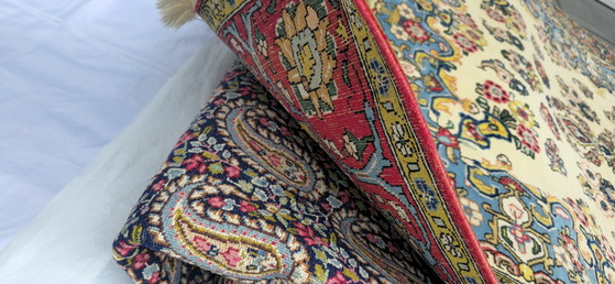 Image 1 of Tappeto Ghom/Qom 216x142 cm 1,2 milioni di nodi/m² lana kork con seta tappeto persiano