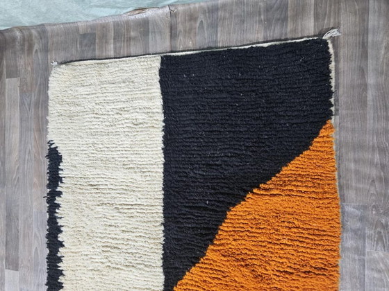 Image 1 of Alfombra bereber tradicional hecha a mano, 100 cm x 300 cm