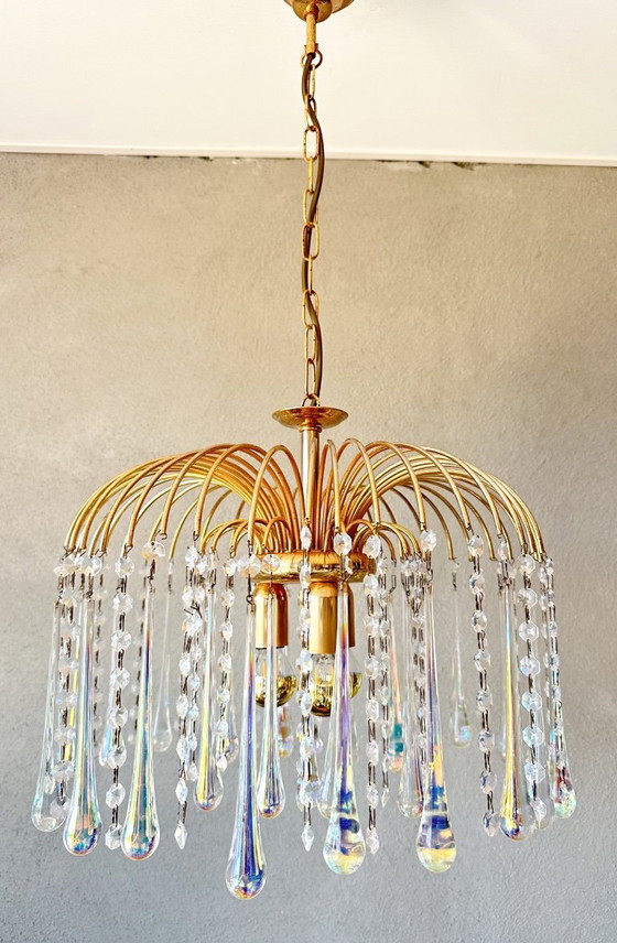 Image 1 of Lustre vintage en forme de goutte d'eau