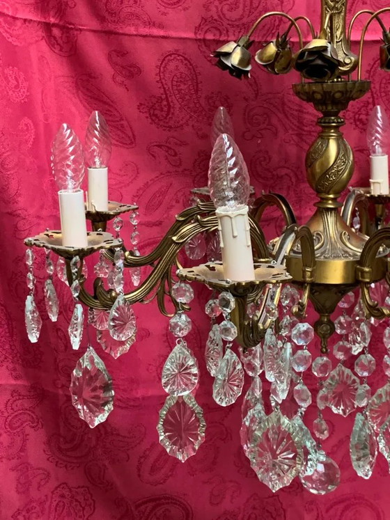 Kroonluchter – Crystal, Brass (photo 8 of 11)