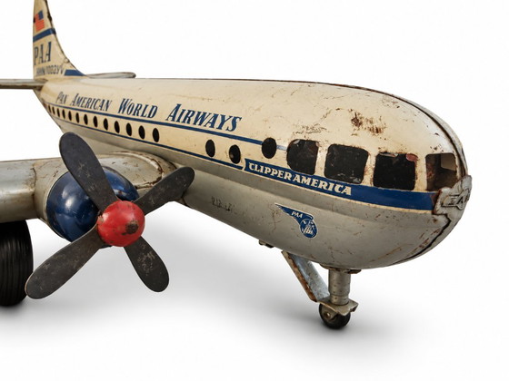 Boeing 377 Stratocruiser ("Clipper America") Tinplate Airliner, Gama, Decorative Objects, Metal, Multi Color (photo 3 of 9)