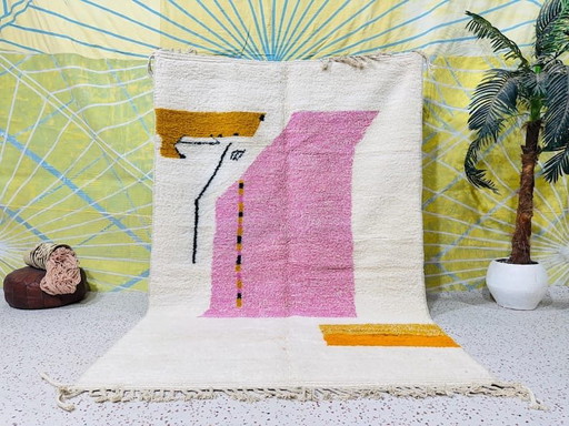 Alfombra bereber tradicional tejida a mano, estilo Beni Ouaraine, 2-3 m – Accupunto, vloerkleden en tapijten, Wool