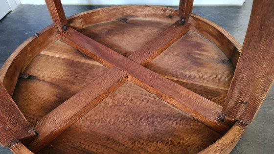 Image 1 of Amsterdam School style side table with star-shaped top