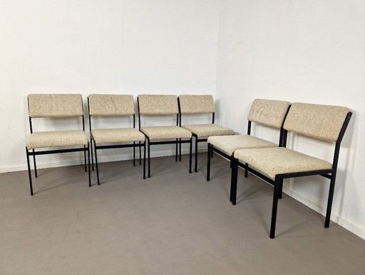 Cees Braakman voor Pastoe | SM07 Stoelen | Set van 6