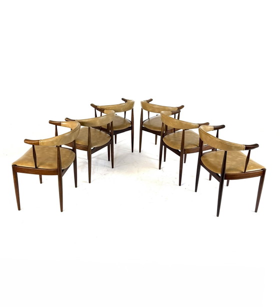 Image 1 of 6 sillas de cuerno de vaca modelo n.º 12, Johannes Andersen '60