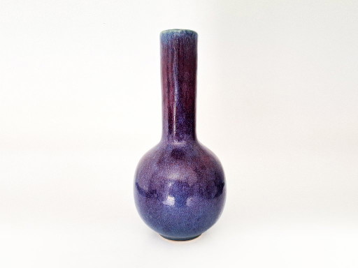 Vase Purple Flambé Glazed Bottle Vase – vazen, Ceramic