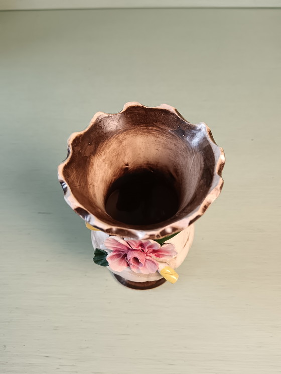 Image 1 of Capodimonte vase from the 1950s