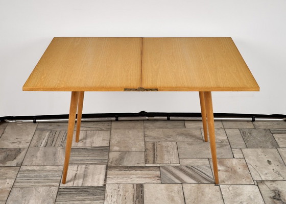 Mesa baja extensible, década de 1960, Checoslovaquia – Mesas de comedor, Wood (photo 3 of 9)