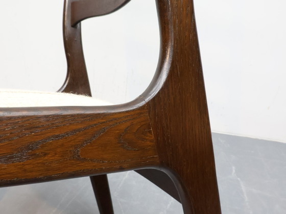 Image 1 of Deense vintage eetkamerstoelen eikenhout natureltint 