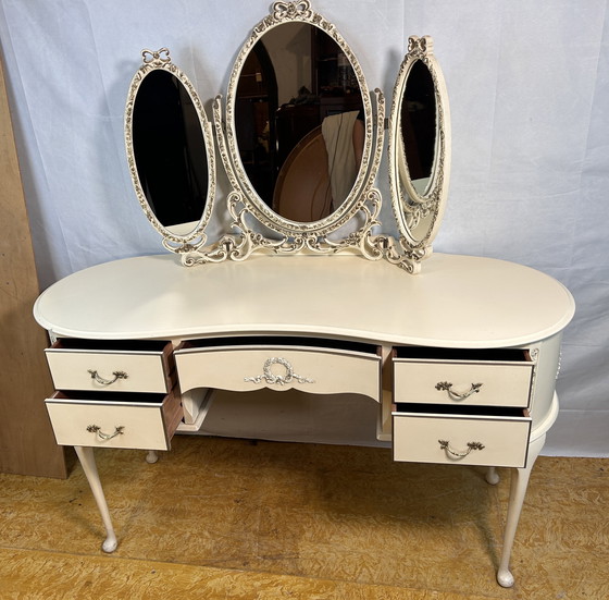 Image 1 of Romantique Vintage Shabby Chic Brocante Dressing Table English made