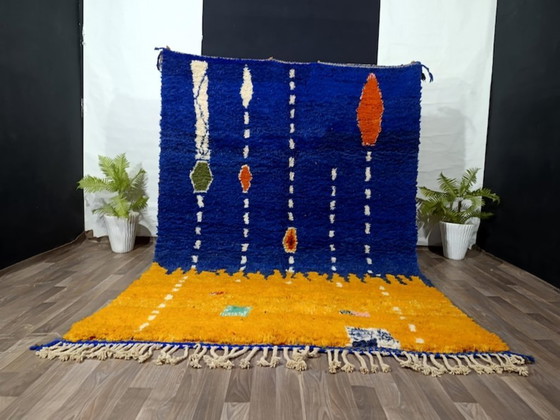 Image 1 of Marokkanischer Teppich aus Naturleinen, 250 x 200 cm