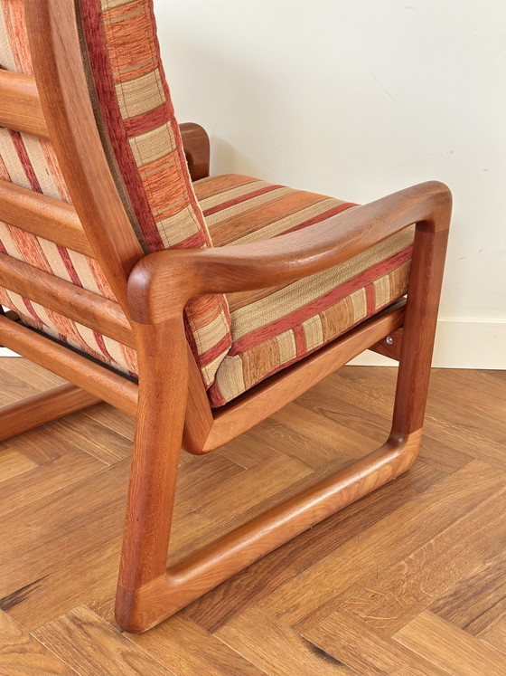 Poltrona vintage di design danese EMC in legno di teak, anni '50/'60/'70 – Poltrone, Wood, Textile (photo 5 of 15)