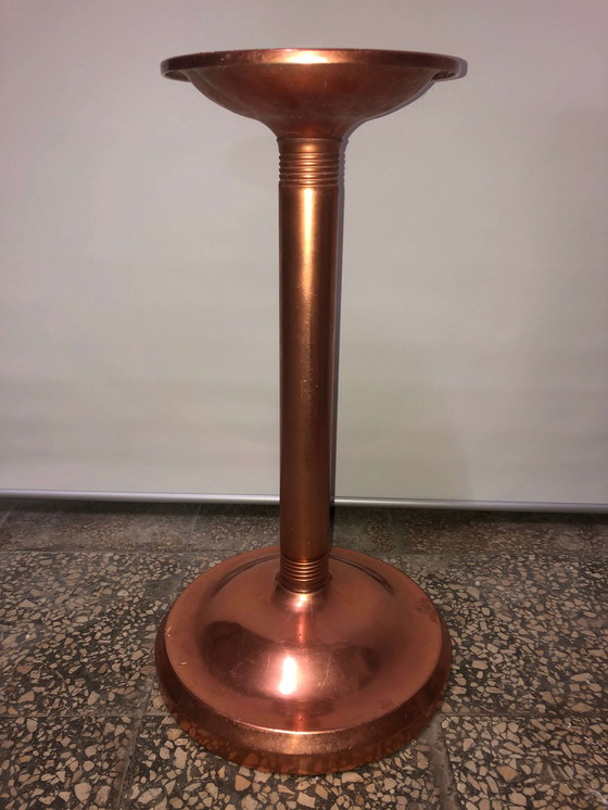 Image 1 of Paire de piédestaux dans un porte-vase en aluminium, années 60