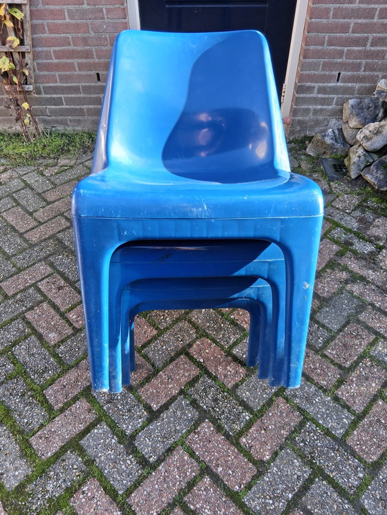 Image 1 of Set aus 4 Schröder & Henzelmann Stühlen – Space Age