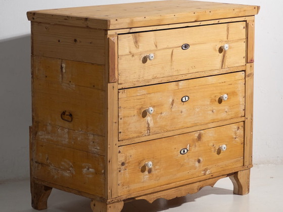 Antique solid wood chest of drawers (c.1920) #32 – Rustic (photo 2 of 40)