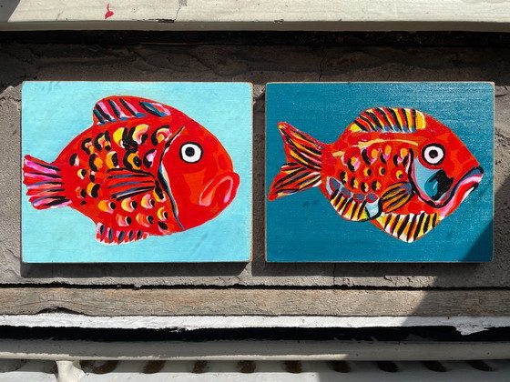 Painting Fish on Wood – Paintings & Drawings (photo 5 of 6)