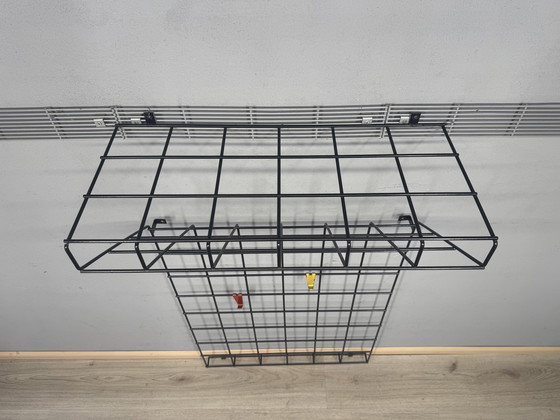 Image 1 of Vintage pilastro metalen wandkapstok met hoedenplank