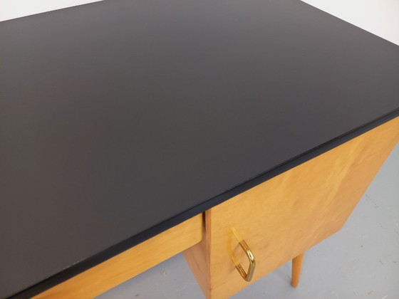 Image 1 of Vintage Baumann wooden desk from the 1950s