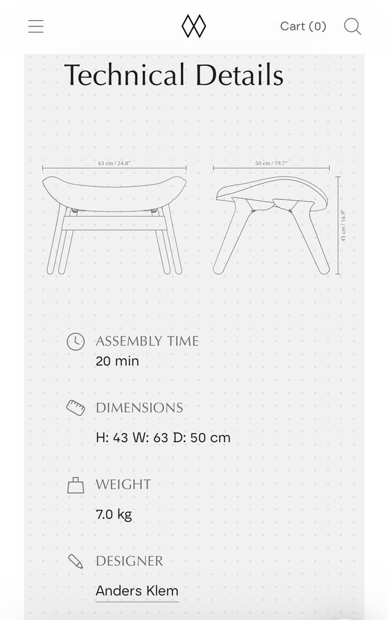 Image 1 of Umage A Conversation Piece Tall plus voetenbank