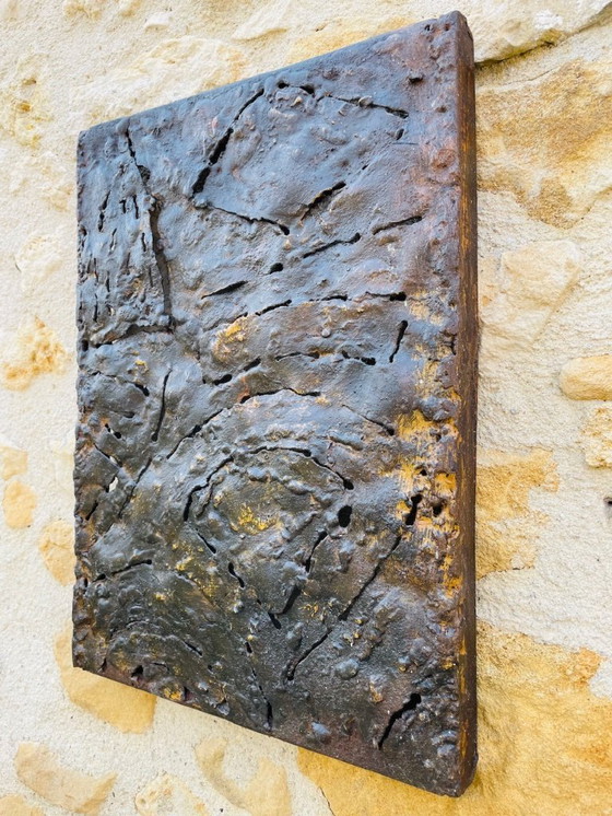 Image 1 of Sculture murali brutaliste americane di metà secolo di Irv Bramberg, anni '60, set di 3