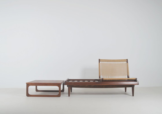 Image 1 of Set Deense zetels TV161 ontworpen door Hans Olsen voor Bramin, jaren '50