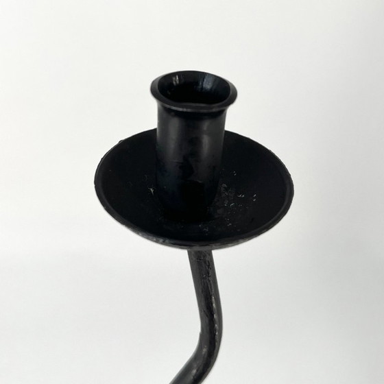 Image 1 of Candelabro scultoreo vintage in stile postmoderno/Memphis – "Wavy Design", anni '80
