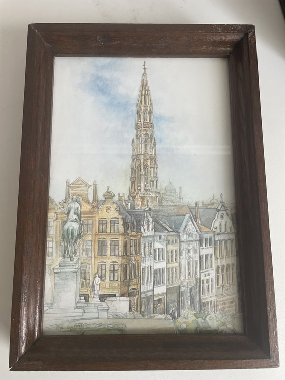 Image 1 of Litografía Bruselas - Bernadette Vos
