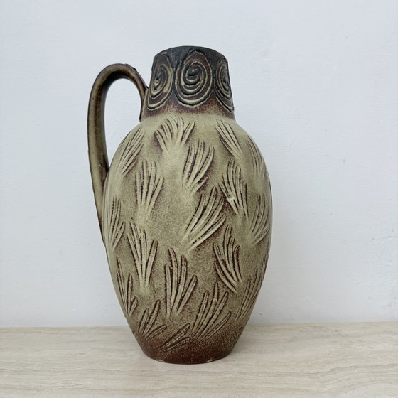 Image 1 of Vaso vintage Scheurich della Germania Ovest con decorazione a forma di cavallo, anni '70