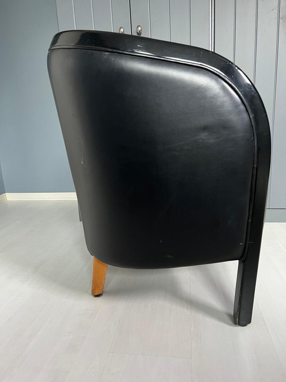 Image 1 of 4x Bennekom Design Leder Esszimmerstühle