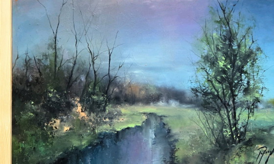 Image 1 of Popczyk "Lever de soleil sur la rivière"