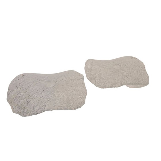 Image 1 of Paire de bougeoirs « Manet », dont un de Westerberg pour Pukeberg, verre, années 1970 – Suède