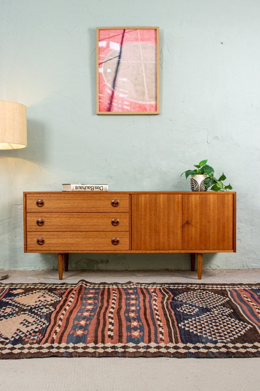 Vintage teak sideboard, chest of drawers, lowboard, Danish 1960s