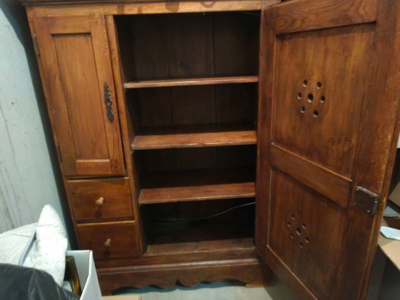 Image 1 of Antiker Eichenholz-Brotschrank