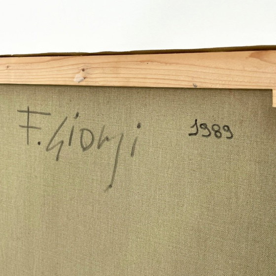 Image 1 of Abstraktes Gemälde von Fabrizio Giorgi, 1989