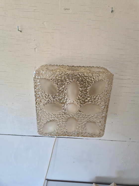 Image 1 of Vintage plafondlamp of wandlamp glas